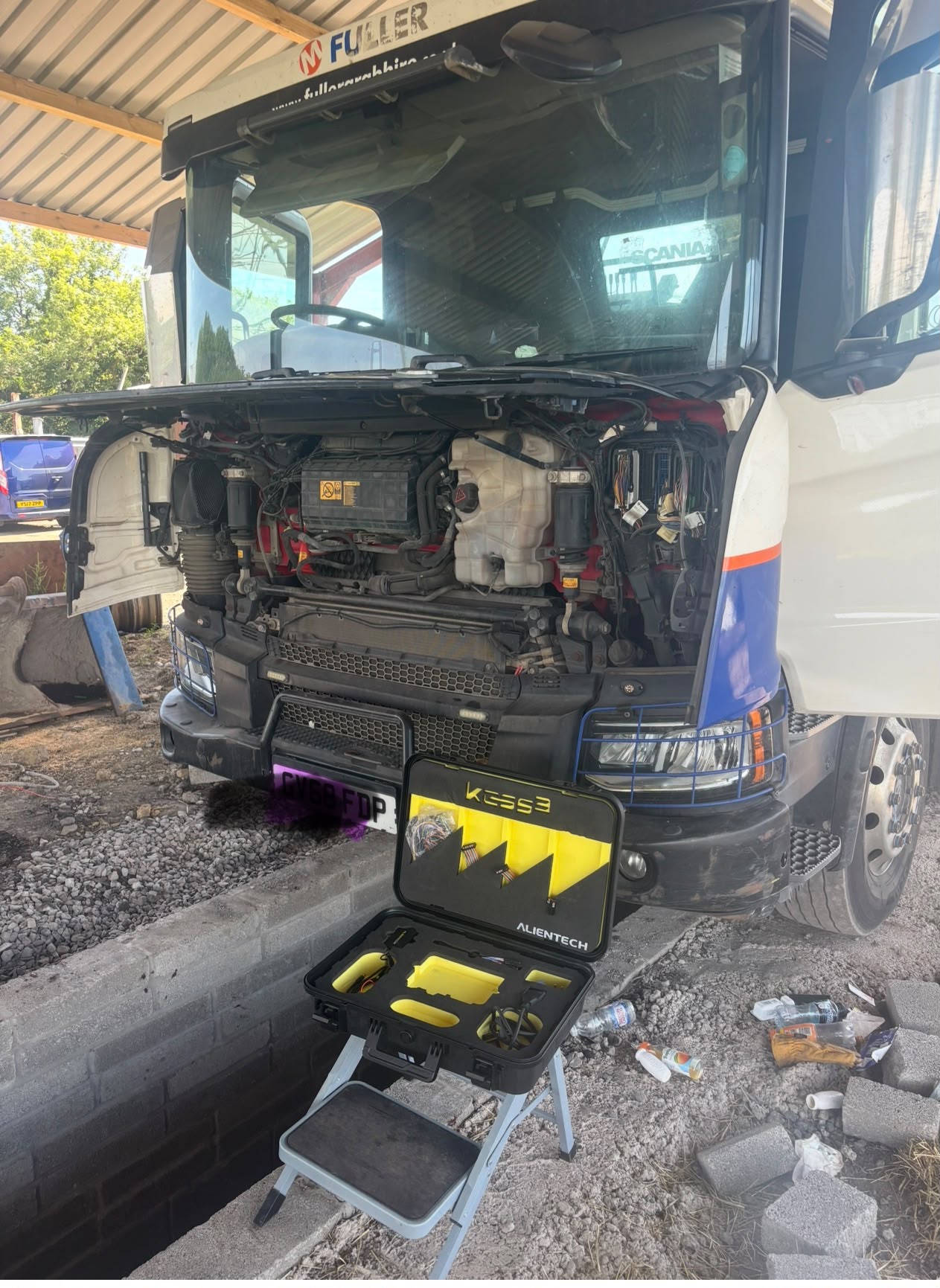 Scania HGV truck remap using Alientech KESS3 at Future Remapping, South Wales