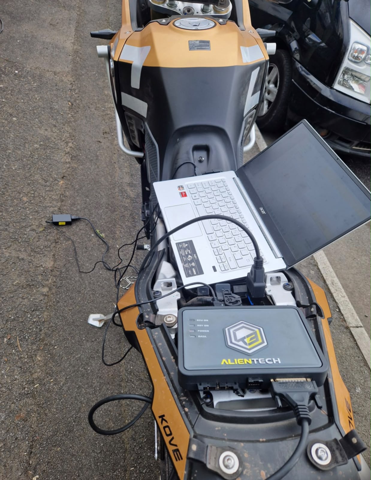 Kove motorbike ECU remap in South Wales