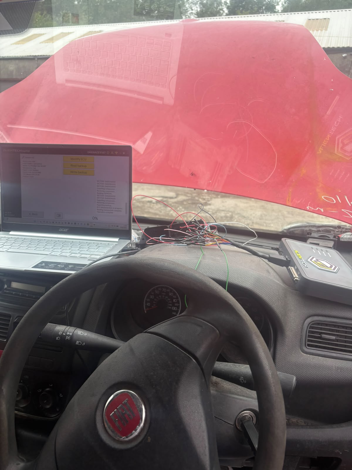 Fiat interior ECU tuning session