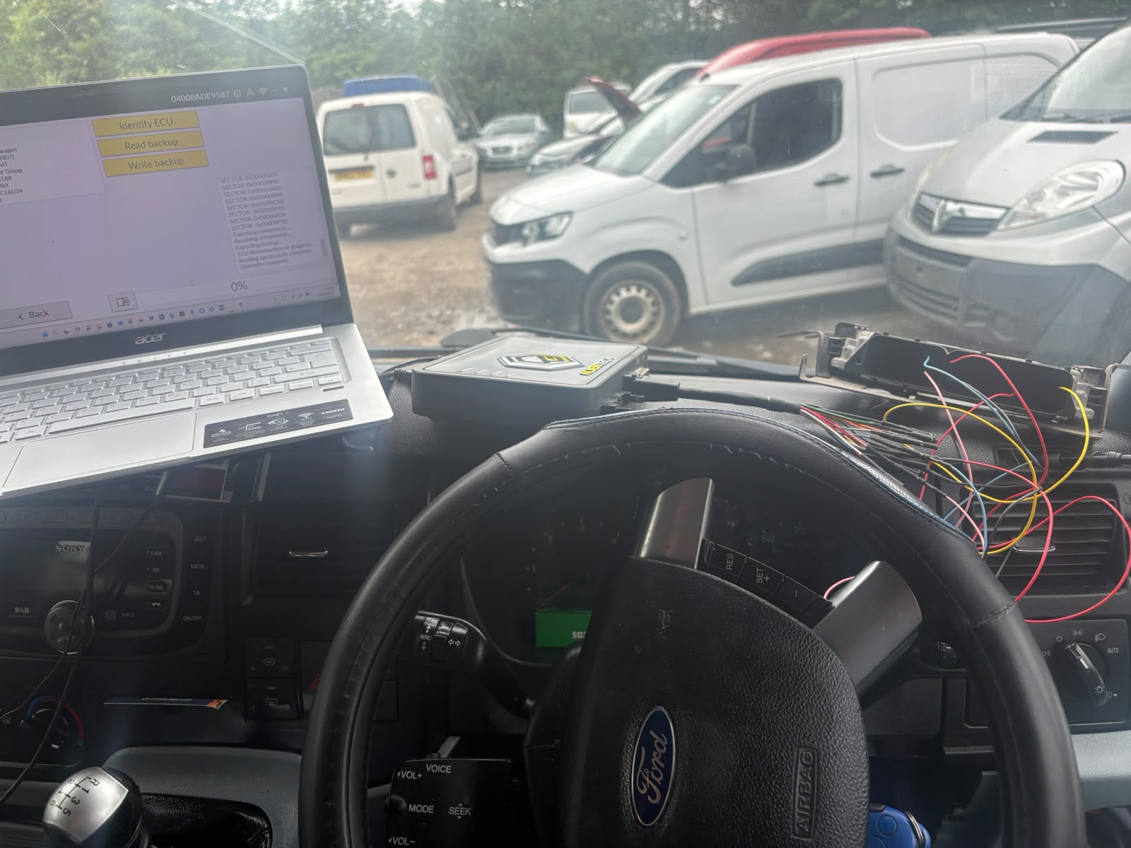 Ford in-vehicle ECU read and write for remapping