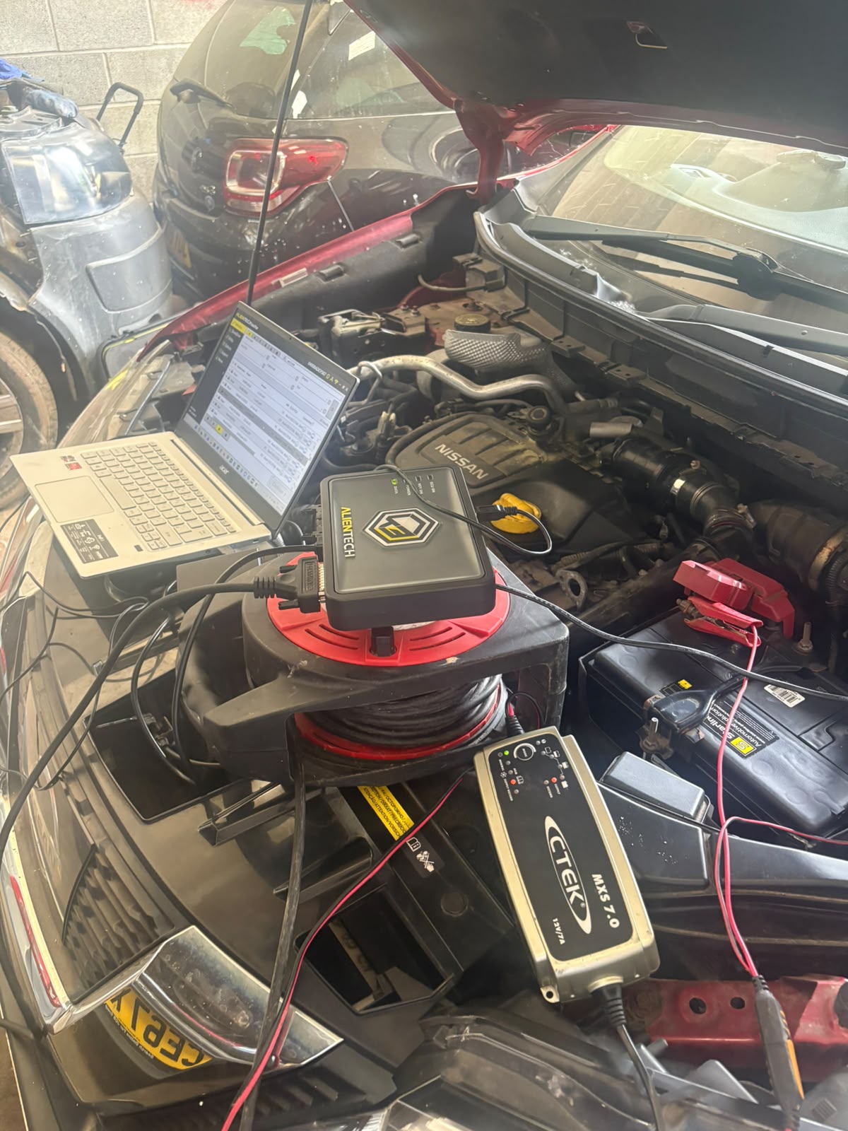 Nissan ECU diagnostics — live fault-code analysis at Future Remapping, South Wales